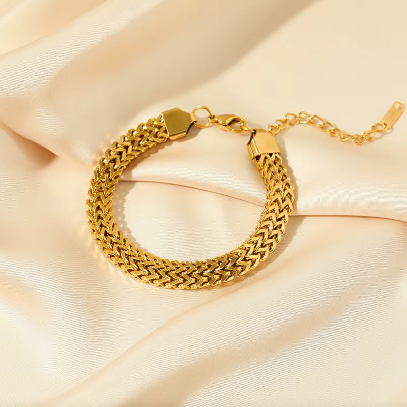 VALORA™ – 18K Gold Plated 316L Stainless Steel Chain Bracelet