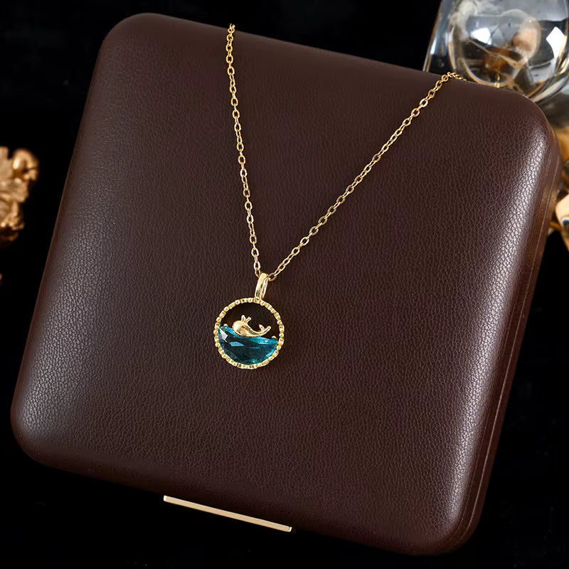 LUMÉA – Luxury Zircon Charm Pendant Necklace Collection