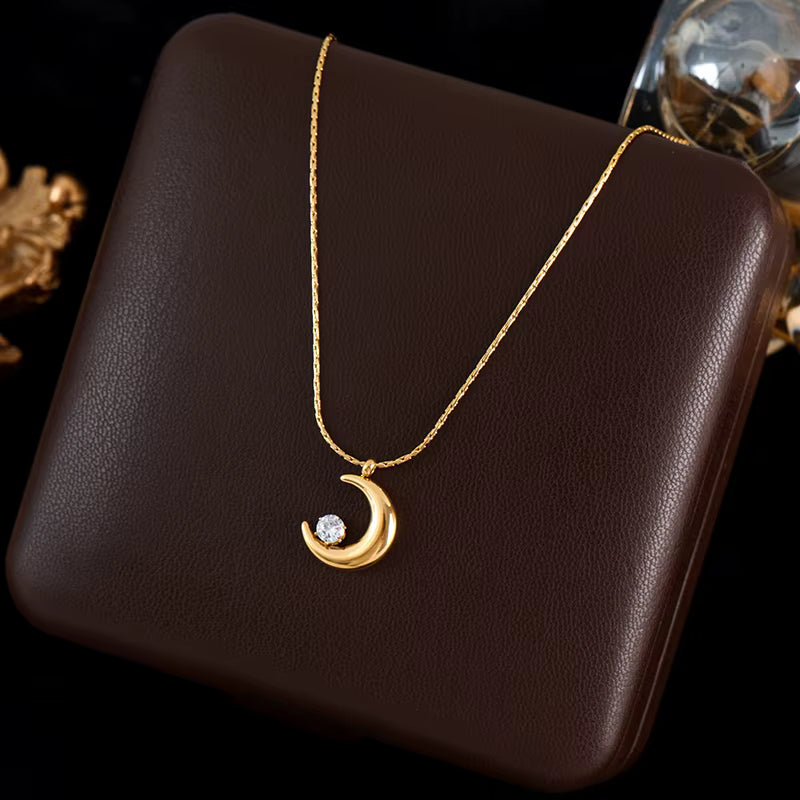 LUMÉA – Luxury Zircon Charm Pendant Necklace Collection