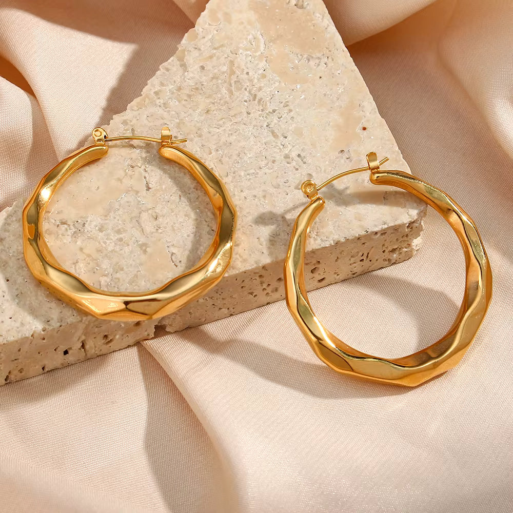 Chunky Gold Hoops