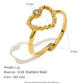 Minimalist Stainless Steel Adjustable Ring – Waterproof
