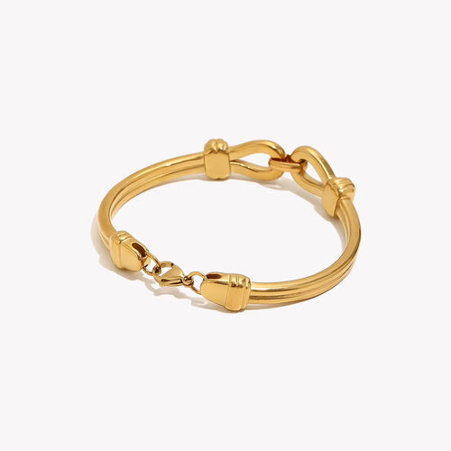 Infinity Knot – Elegant 18K Gold Plated Bracelet