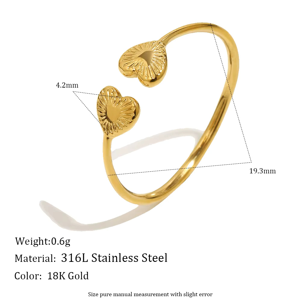 Minimalist Stainless Steel Adjustable Ring – Waterproof