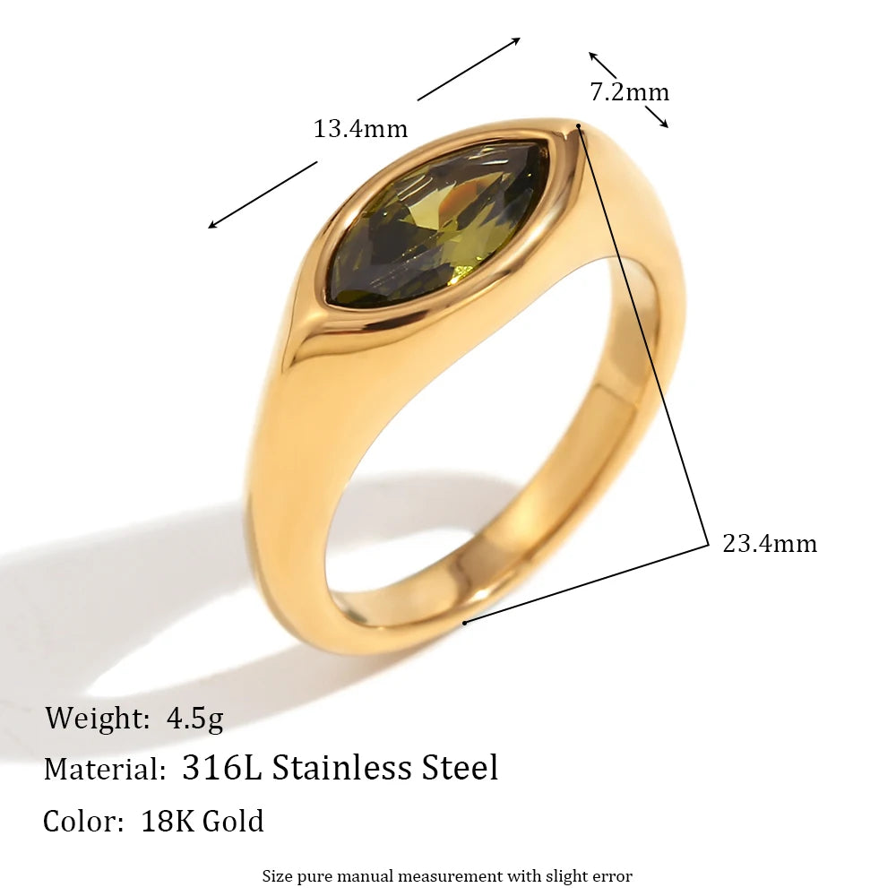 Green Eyes Ring