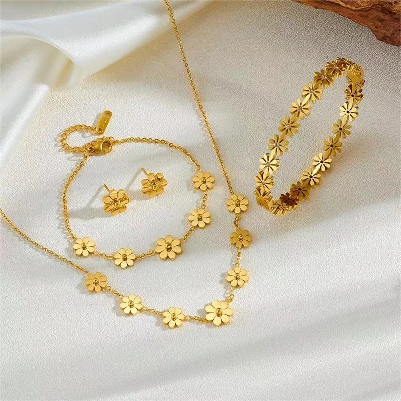 FLEURÉA™ – Premium Floral Jewelry Set