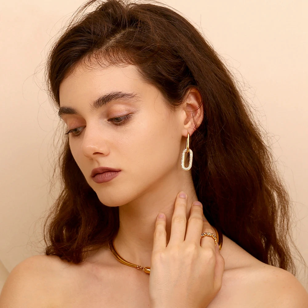 Signature Zircon Earrings