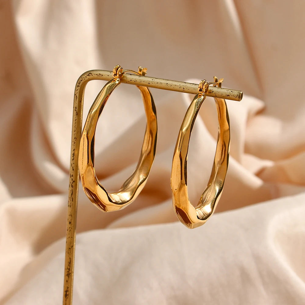 Chunky Gold Hoops