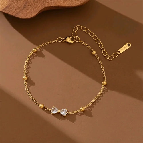 Elegant Zirconia Necklace & Bracelet Set