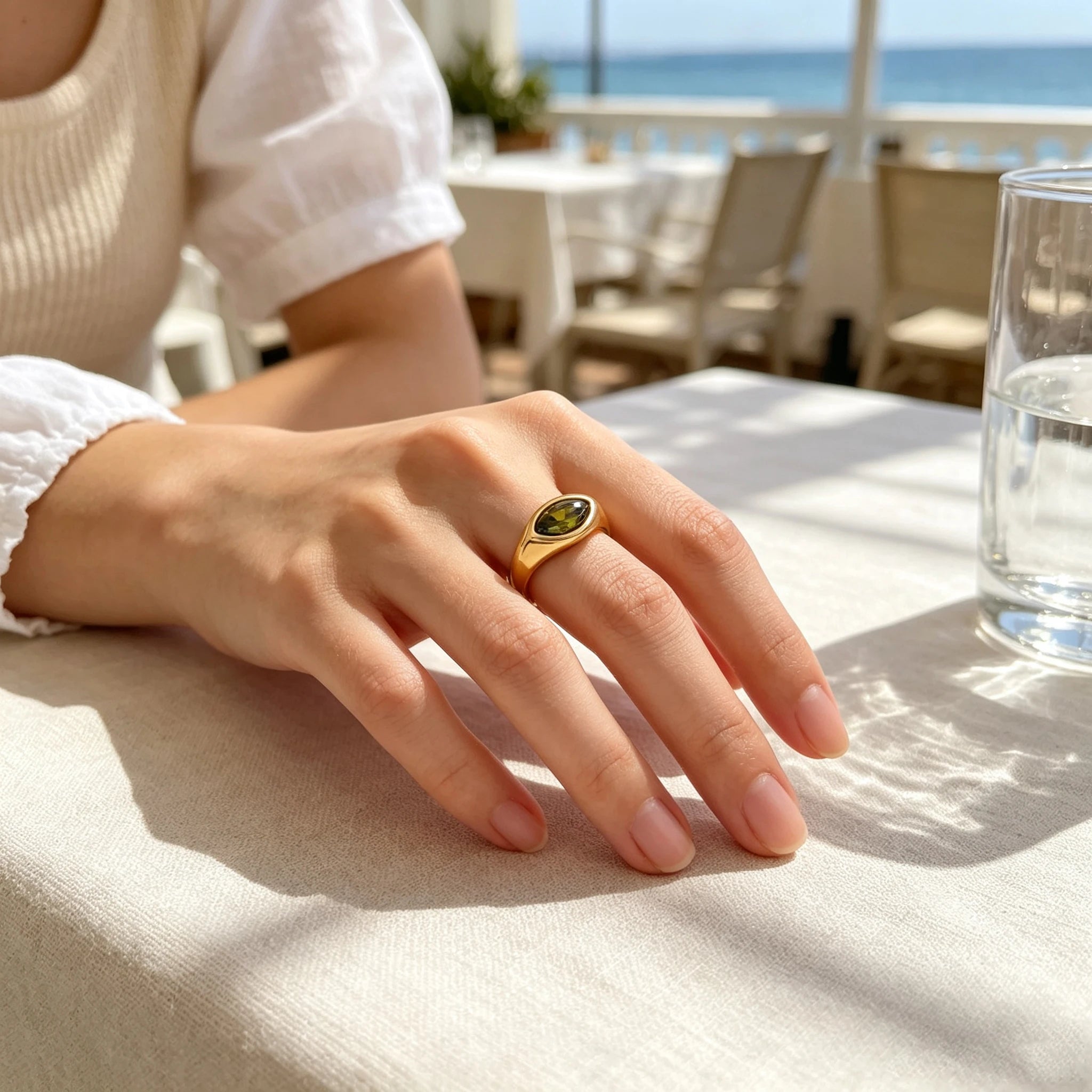 Green Eyes Ring