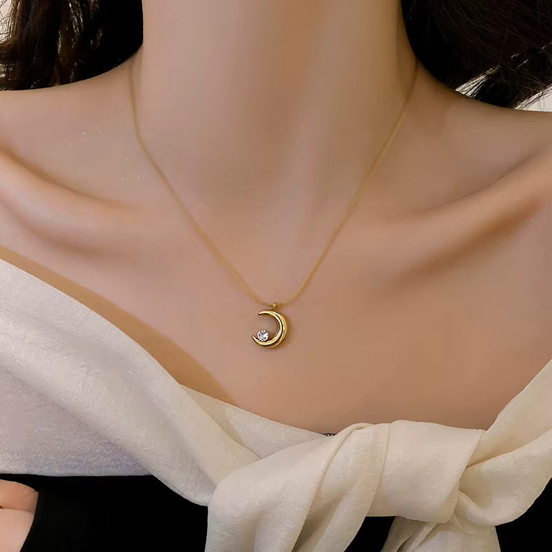 LUMÉA – Luxury Zircon Charm Pendant Necklace Collection
